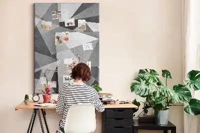 Prikbord van kurk Geometrische compositie