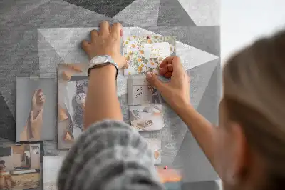 Prikbord van kurk Geometrische compositie