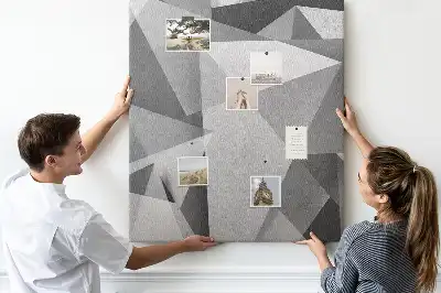 Prikbord van kurk Geometrische compositie
