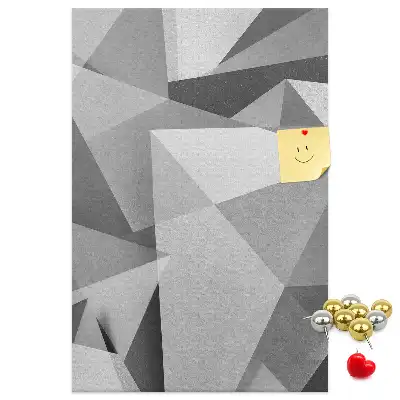 Prikbord van kurk Geometrische compositie
