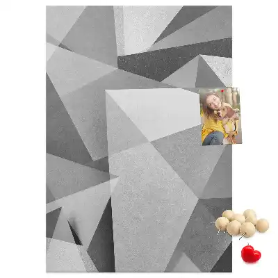 Prikbord van kurk Geometrische compositie