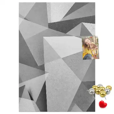 Prikbord van kurk Geometrische compositie