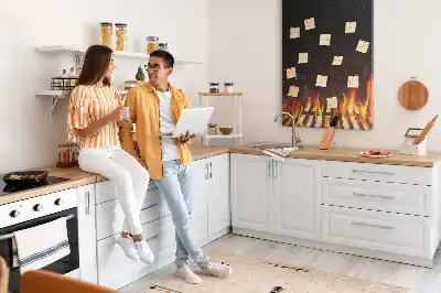 Prikbord van kurk Grillvlammen