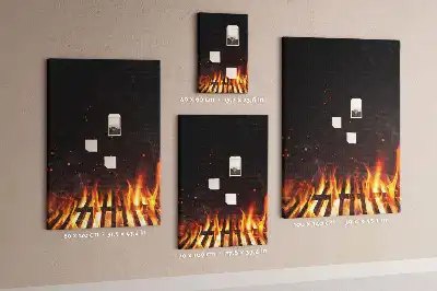 Prikbord van kurk Grillvlammen