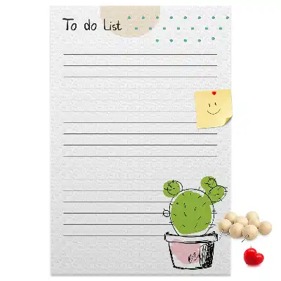 Prikbord Takenlijst