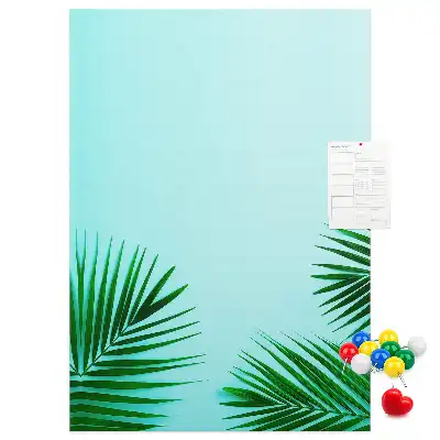 Prikbord Artistieke bladeren abstract