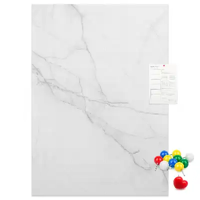 Prikbord van kurk Marmersteen