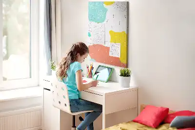 Prikbord Doodle-abstractie
