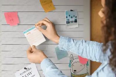 Prikbord Een lijst met dromen die ik wil waarmaken