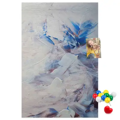 Prikbord van kurk Geschilderde abstractie