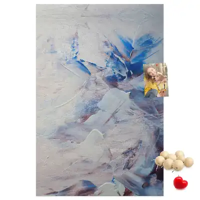 Prikbord van kurk Geschilderde abstractie