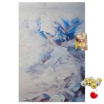 Prikbord van kurk Geschilderde abstractie