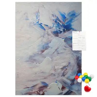 Prikbord van kurk Geschilderde abstractie