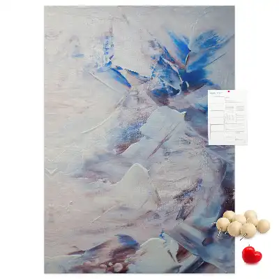 Prikbord van kurk Geschilderde abstractie