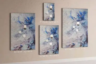 Prikbord van kurk Geschilderde abstractie