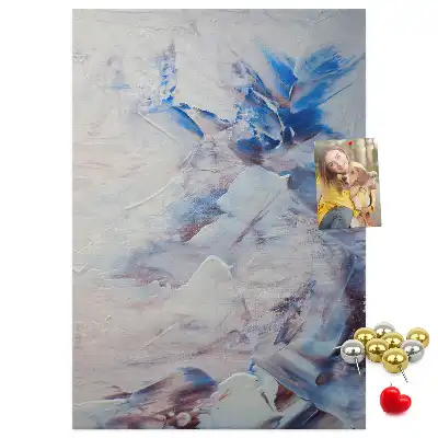 Prikbord van kurk Geschilderde abstractie