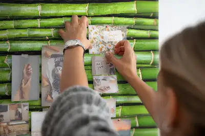 Prikbord van kurk Bamboe wandmat