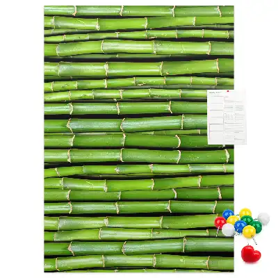 Prikbord van kurk Bamboe wandmat