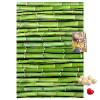Prikbord van kurk Bamboe wandmat