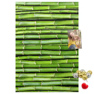 Prikbord van kurk Bamboe wandmat