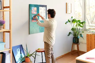 Prikbord Abstractie in zeekleuren
