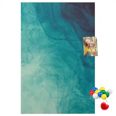 Prikbord Abstractie in zeekleuren