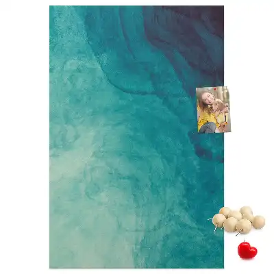 Prikbord Abstractie in zeekleuren