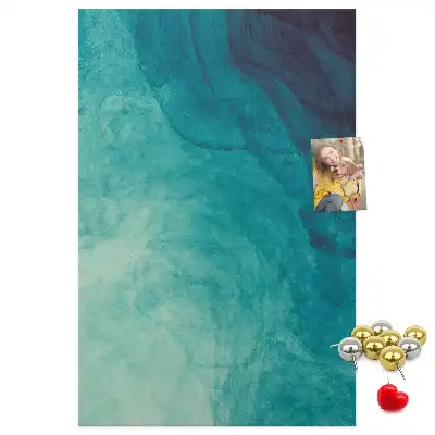 Prikbord Abstractie in zeekleuren