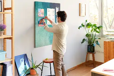 Prikbord Abstractie in zeekleuren