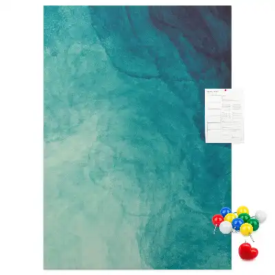 Prikbord Abstractie in zeekleuren