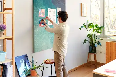 Prikbord Abstractie in zeekleuren