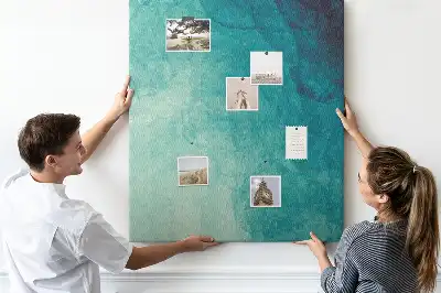 Prikbord Abstractie in zeekleuren