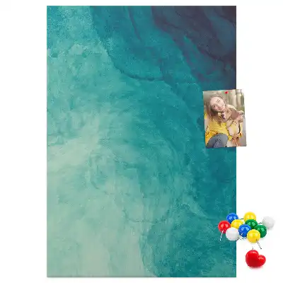Prikbord Abstractie in zeekleuren