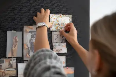 Prikbord van kurk Glad canvas
