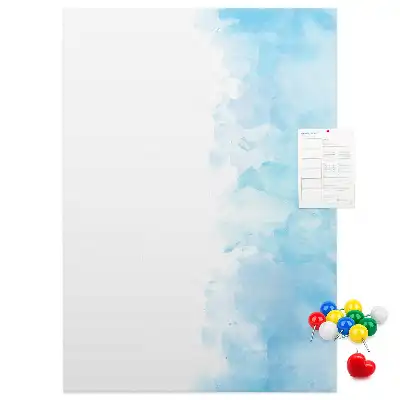 Prikbord Aquarelvlekken