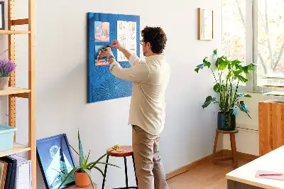 Prikbord van kurk Papegaaienveren