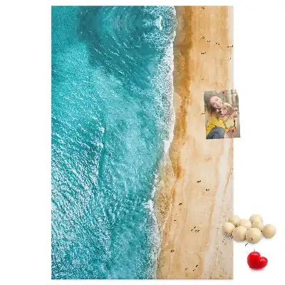 Prikbord Strand aan zee