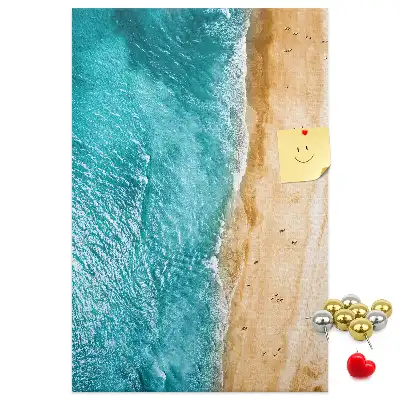 Prikbord Strand aan zee