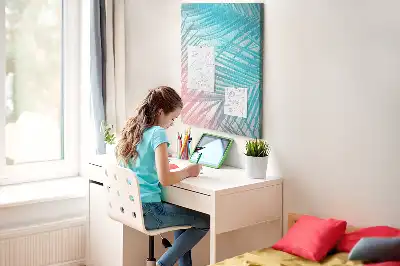 Prikbord van kurk Palmbladeren