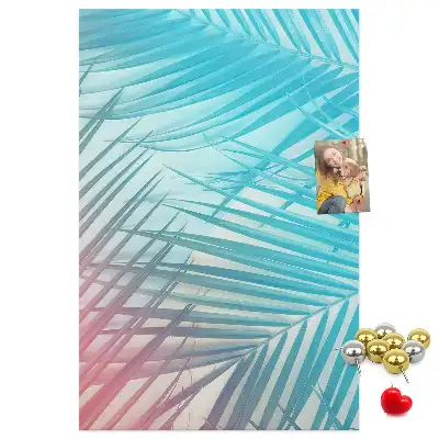 Prikbord van kurk Palmbladeren