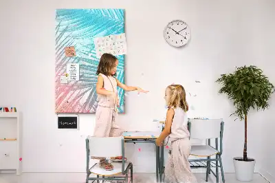 Prikbord van kurk Palmbladeren