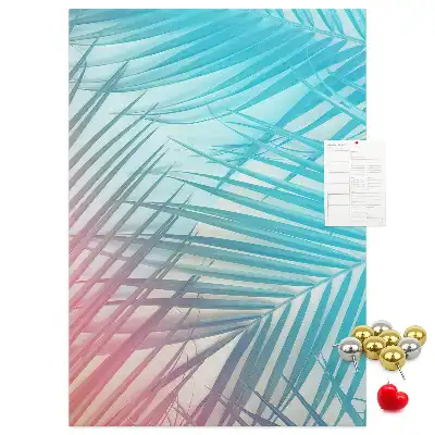 Prikbord van kurk Palmbladeren