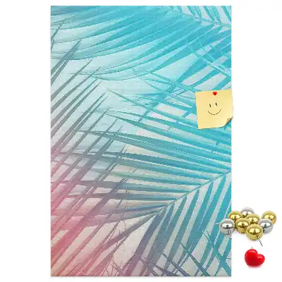 Prikbord van kurk Palmbladeren