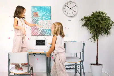 Prikbord van kurk Palmbladeren