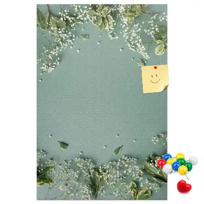 Prikbord van kurk Boeket gipskruid