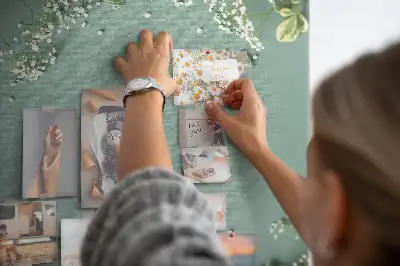 Prikbord van kurk Boeket gipskruid