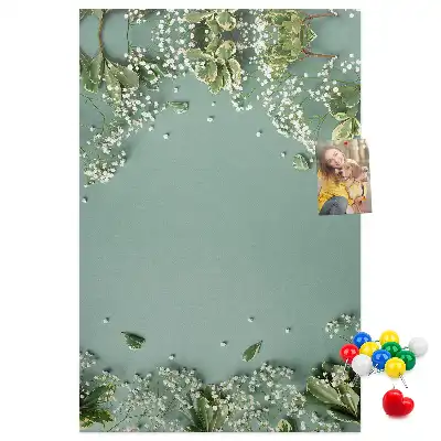 Prikbord van kurk Boeket gipskruid