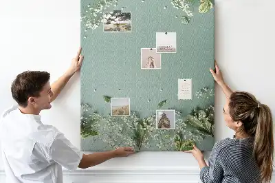 Prikbord van kurk Boeket gipskruid