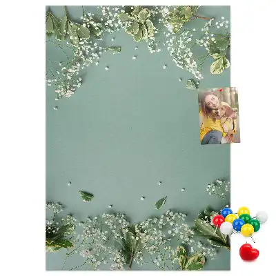 Prikbord van kurk Boeket gipskruid