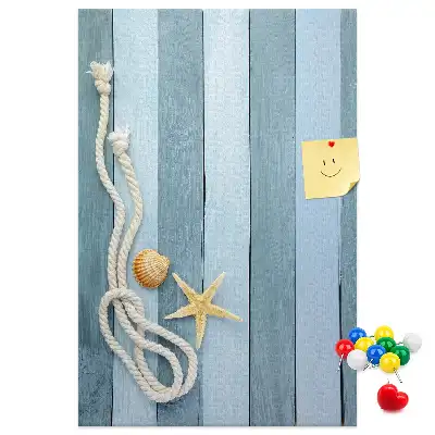 Prikbord Nautische accessoires op de boards